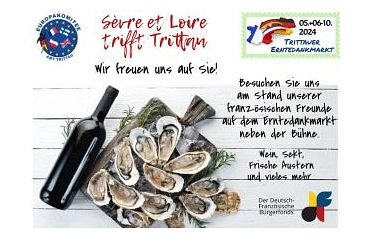 Erntedank Markt 2024 Trittau und Sèvre et Loire © Amt Trittau